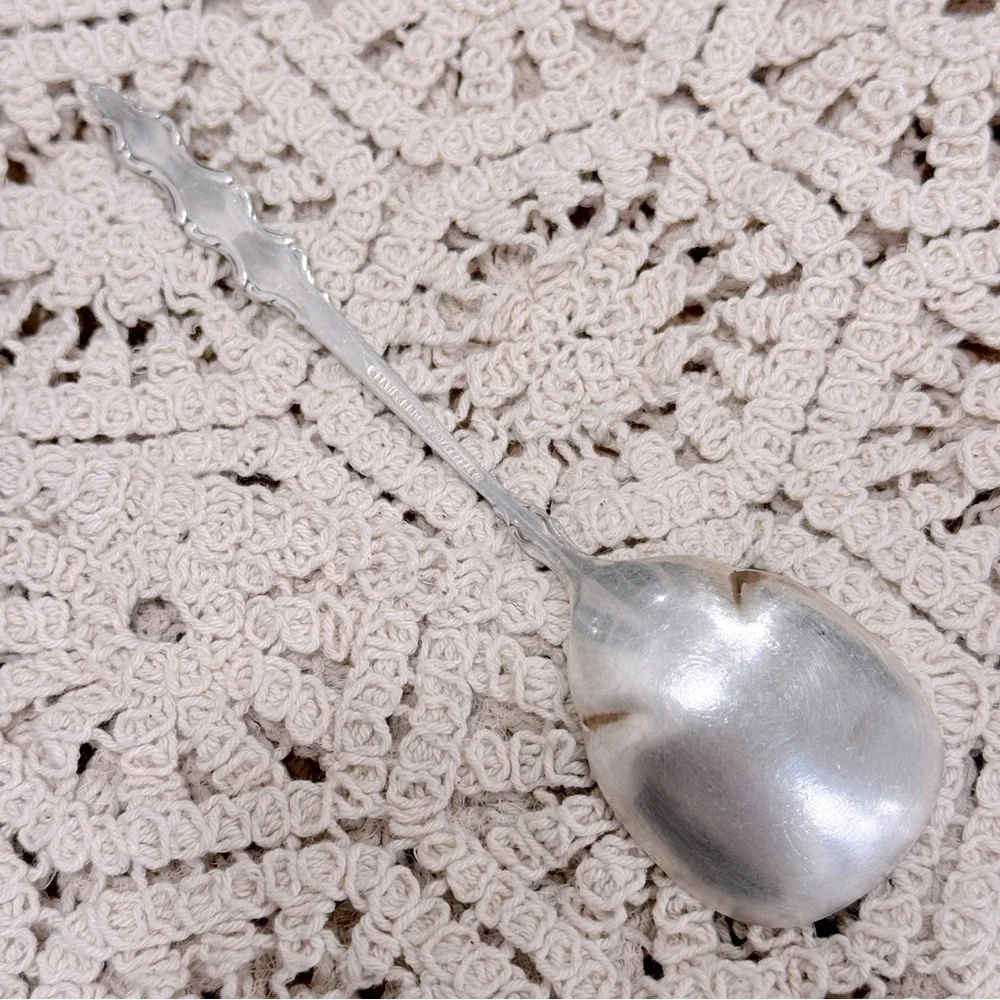 Vintage International Deep Silver Empress Sugar Spoon